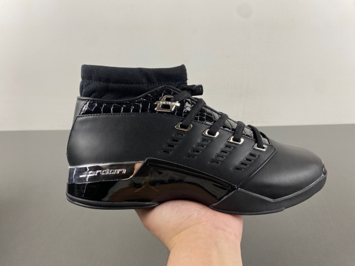air jordan 17 low black Ch*0me fj0395-100