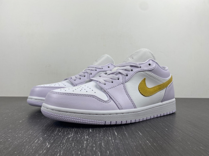 air jordan 1 low wmns purple yellow dc0774-501