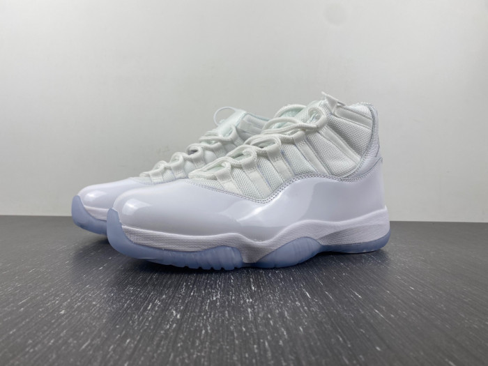 air jordan 11 retro 25th anniversary white / silver 408201-101