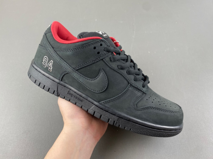 2025 Svp*me x nike dunk low sb black and red hq8487-001