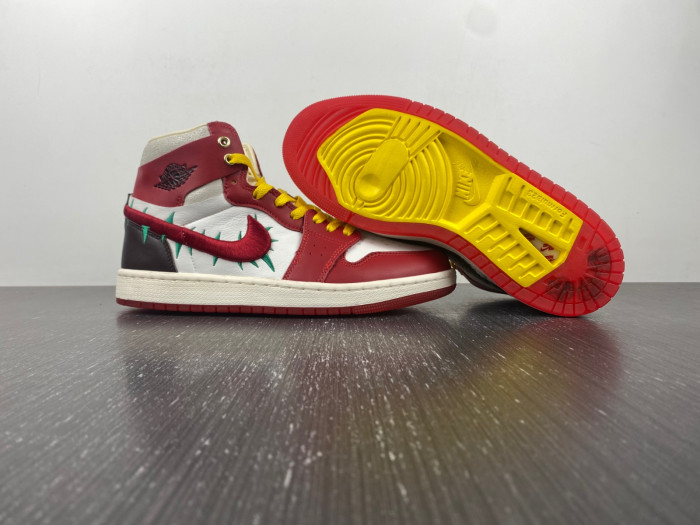 air jordan 1 zoom cmft 2 x teyana taylor gym red fj0604-601