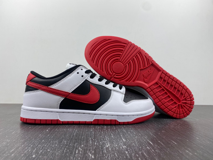 nike dunk low "white/black/red" fd9762-061