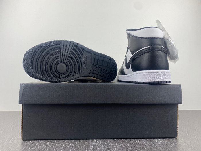 air jordan 1 mid "black/white" dv0991-101