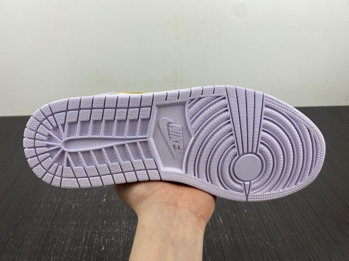 air jordan 1 low wmns purple yellow dc0774-501