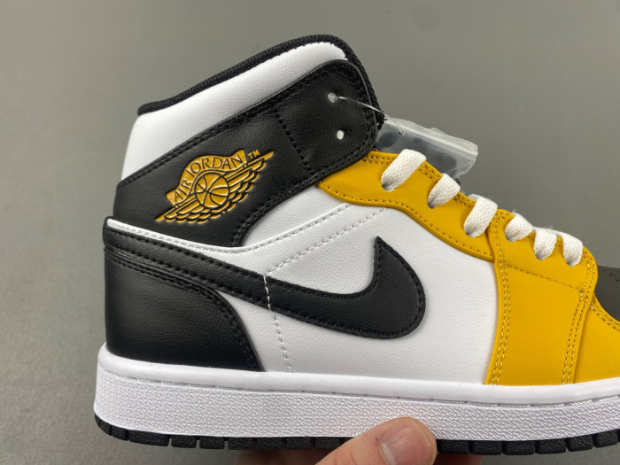 air jordan 1 mid "yellow ochre/black" dq8426-701