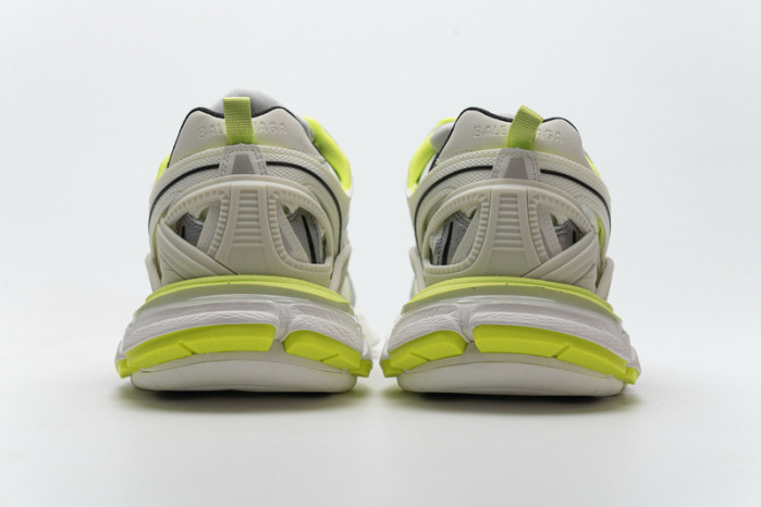 blenciaga Track 2 Sneaker White Fluo Yellow 568515 W2ON3 9073 B