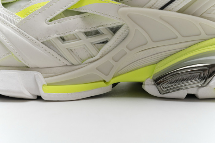 blenciaga Track 2 Sneaker White Fluo Yellow 568515 W2ON3 9073 B