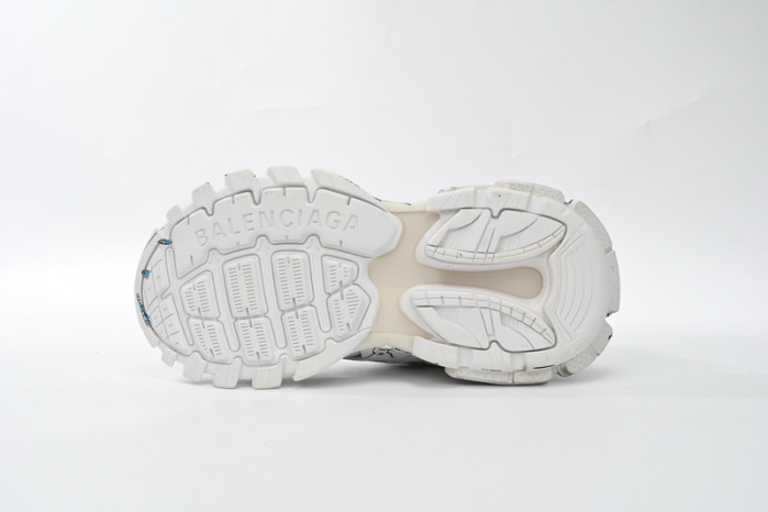 belanciaga Tess S.Black Graffiti Art 542436 W3SRA 9014