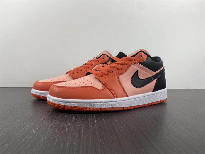 air jordan 1 low orange black dm3379-600