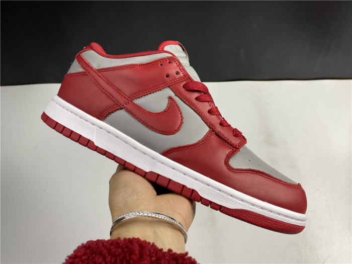 nike dunk low retro medium grey varsity red unlv (2021) dd1391-002