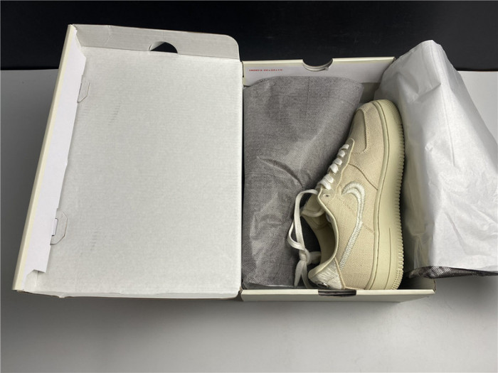 stussy nike air force 1 fossil cz9084-200