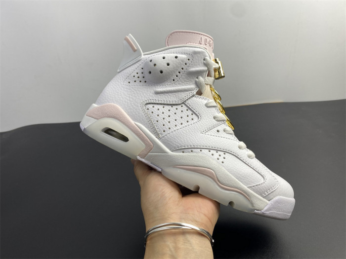 air jordan 6 gold hoops wmns dh9696-100
