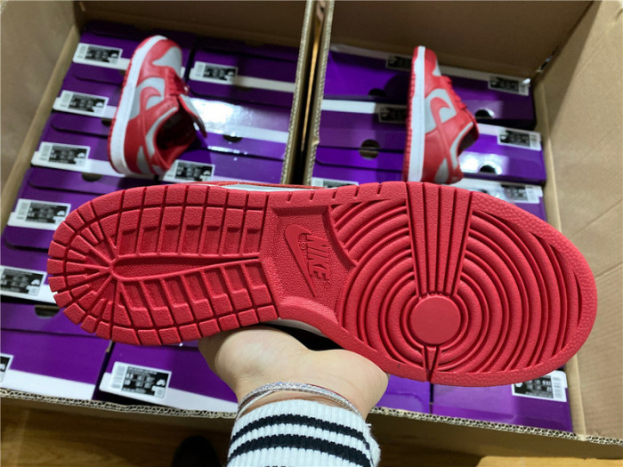 nike dunk low retro medium grey varsity red unlv (2021) dd1391-002