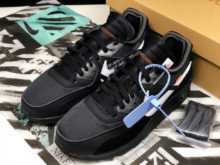off white nike air max 90 black aa7293-001