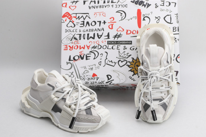 mixed-material space sneakers