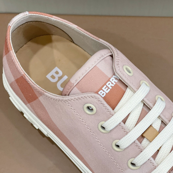 B**rry vintage check cotton sneakers