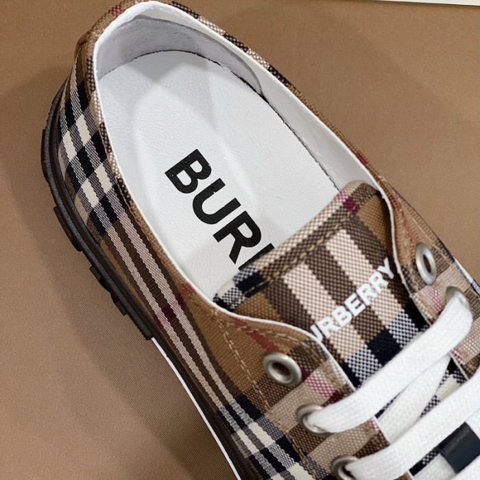 B**rry vintage check cotton sneakers