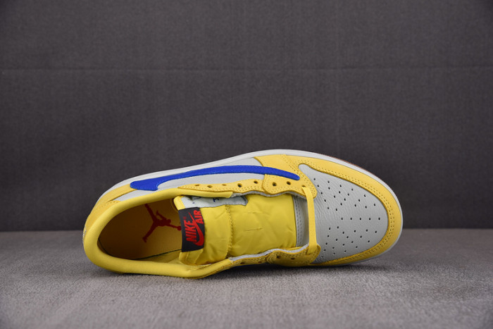 travis scott x air jordan 1 low og “canary” dz4137-700