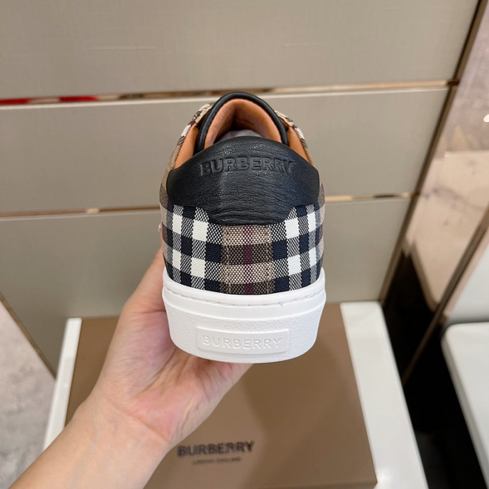 B**rry vintage check cotton sneakers