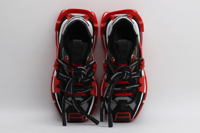 mixed-material space sneakers