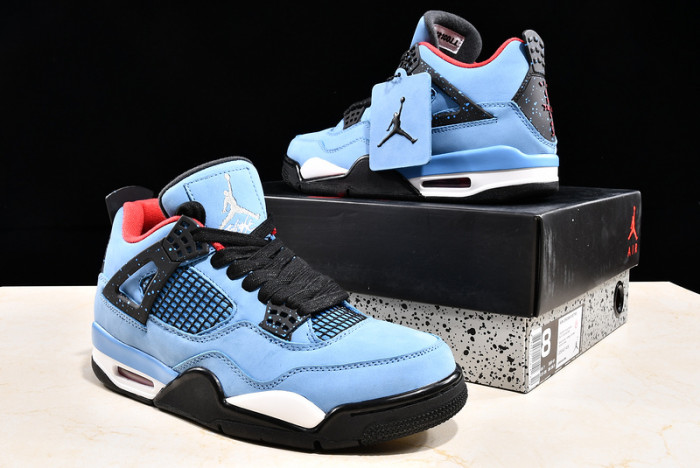 air jordan 4 retro "travis scott - cactus jack" - 308497 406