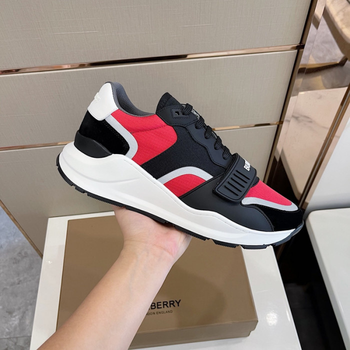 Bur*berry Vintage Check, Leather and Mesh Sneakers