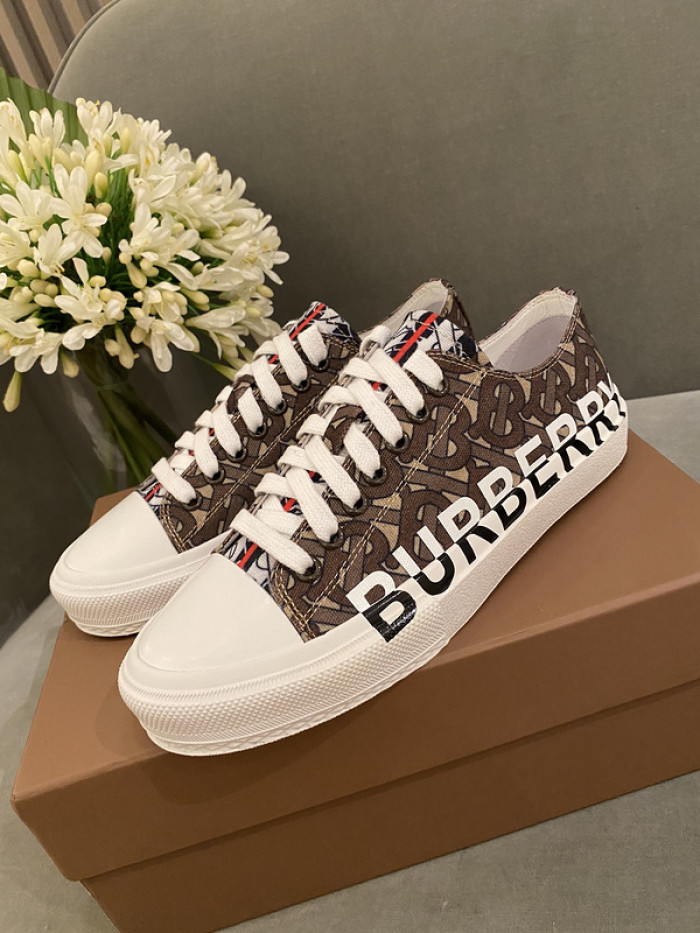 Bur*berry Vintage Check Cotton Sneakers