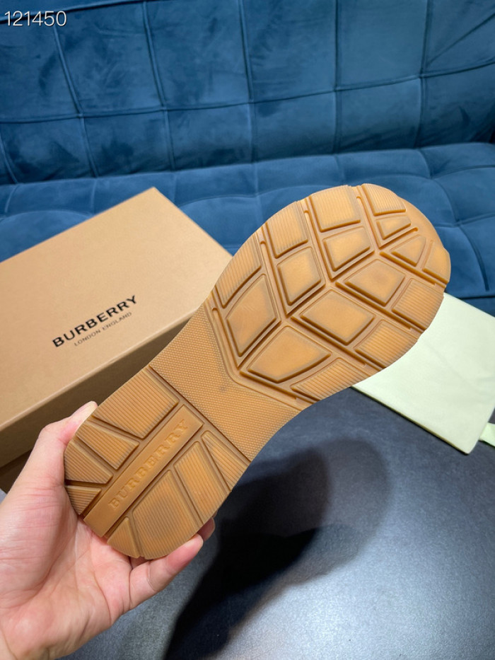 Bur*berry Vintage Check, Leather and Mesh Sneakers