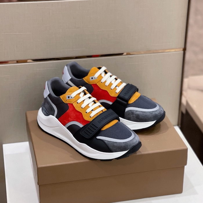 Bur*berry Vintage Check, Leather and Mesh Sneakers