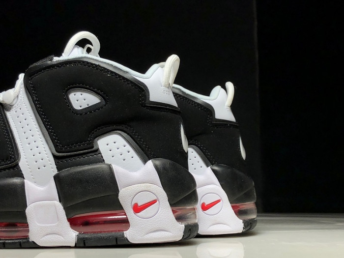 Nike Air More Uptempo White Black Red 414962-105