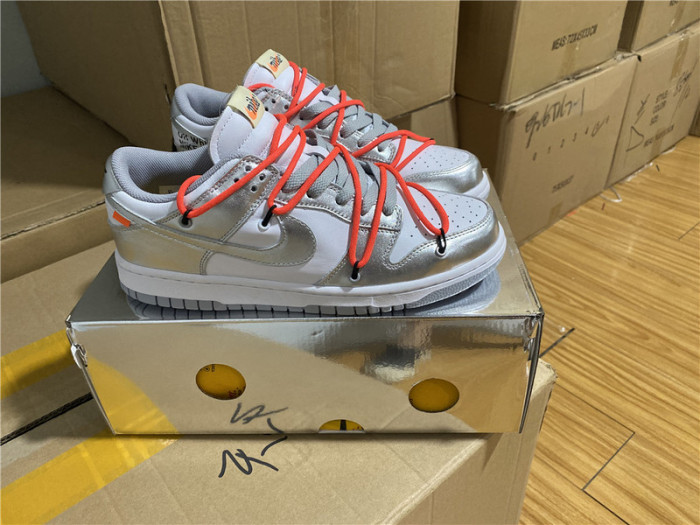 off white x nike dunk low ct0856- 800