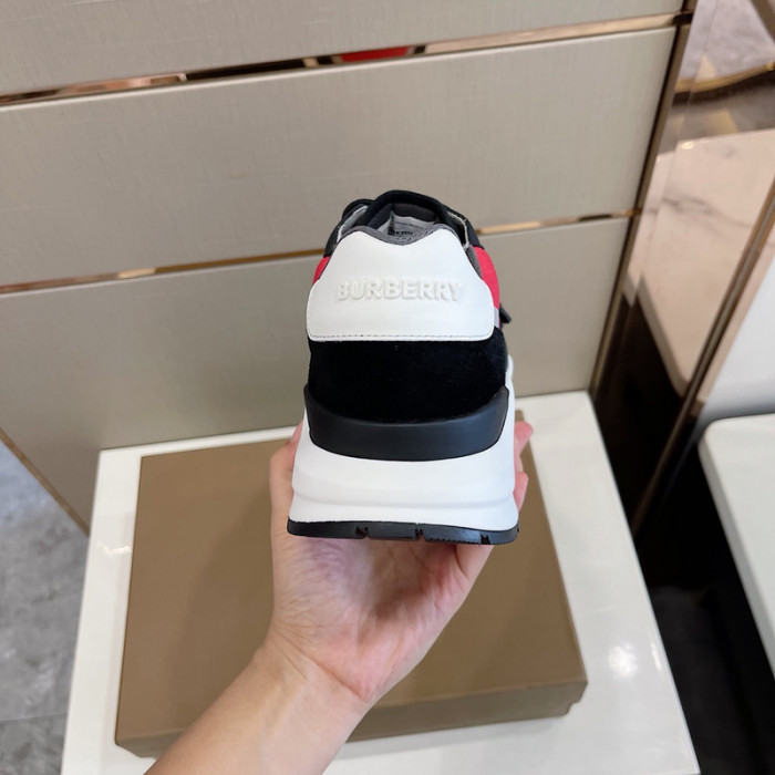 Bur*berry Vintage Check, Leather and Mesh Sneakers