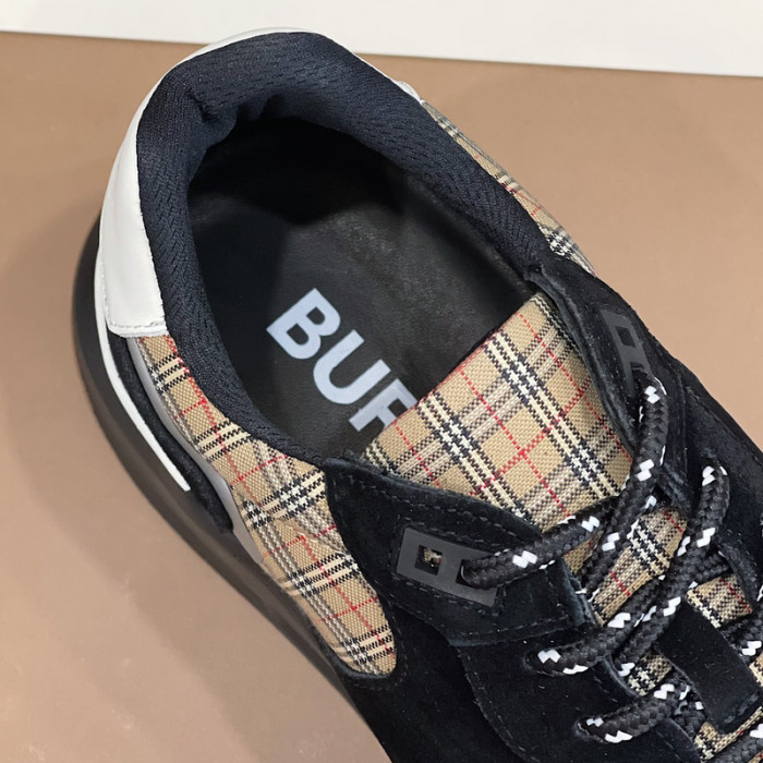 Bur*berry Vintage Check, Leather and Mesh Sneakers