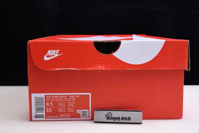 nike dunk low free.99 black copa dh0952-001