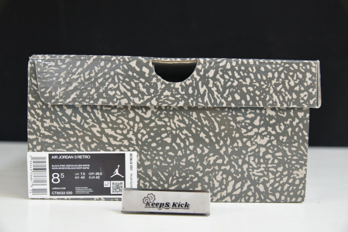 air jordan 3 pine green ct8532-030