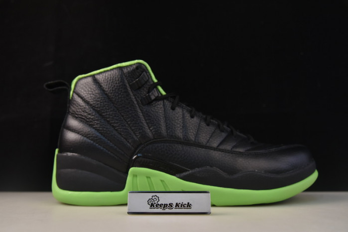air jordan 12 black neon green