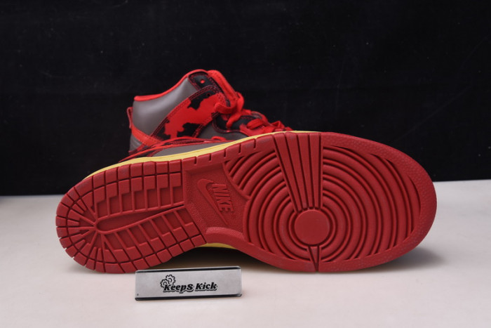 nike dunk high 1985 red acid wash dd9404-600